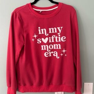 Taylor Swift Swiftie Red Graphic Women's Sweater